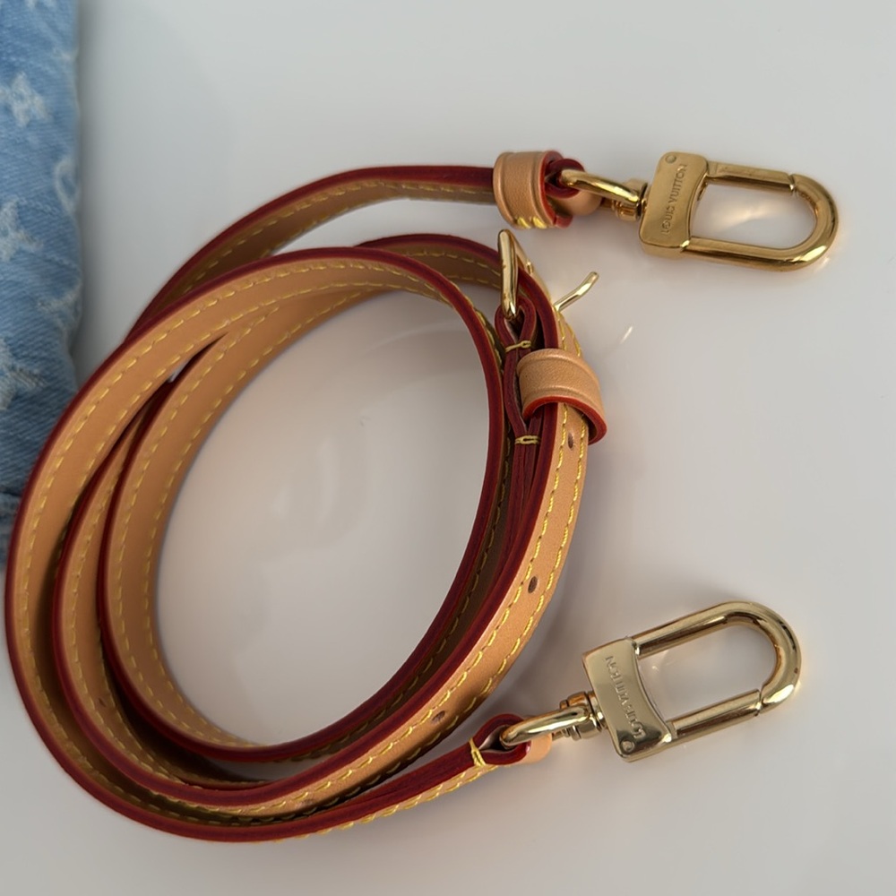Louis Vuitton *Like NEW *Limited Edition* Nano Mini Denim Speedy Bag with Strap - Picture 8 of 17